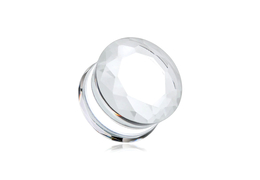 Плаги прозрачный кристалл, пара