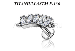 Лабрет из титана Ti Metal фиора