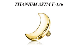 Накрутка из титана Ti Metal лаконичный полумесяц Накрутка из титана Ti Metal лаконичный полумесяц