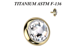 Накрутка из титана Ti Metal с кристаллом