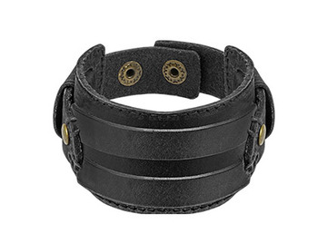 Браслет из кожи прямоугольный