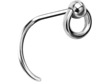 Нострил Steel and Silver кольцо