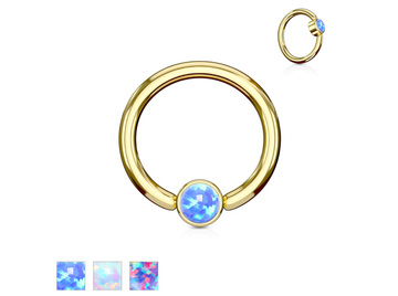 Кольцо золотое с опалом