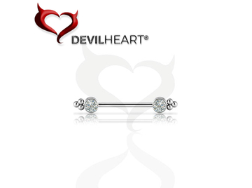 Украшение для груди Devil Heart с Premium Zirconia