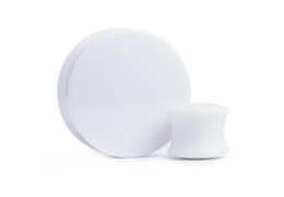 Плаги из белого акрила