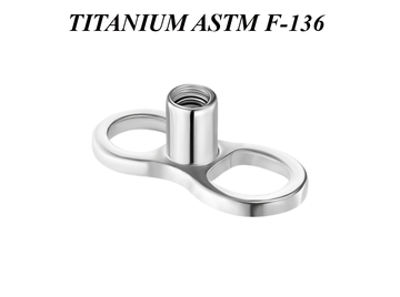 Якорь микродермала Ti Metal с двумя отверстиями