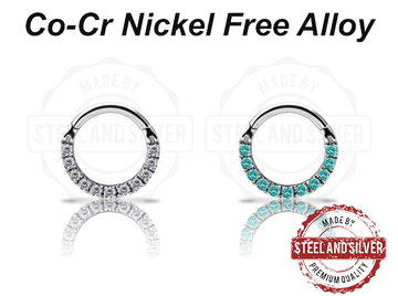 Кликер Steel and Silver с Premium Zirconia