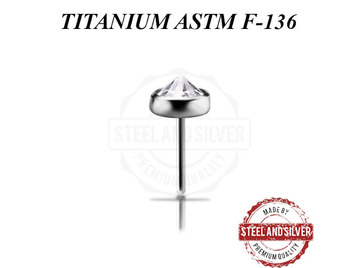 Вставка из титана Steel and Silver с Premium Zirconia