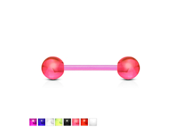 Штанга для языка из PTFE с акриловыми шариками