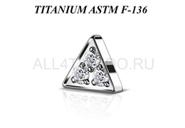 Накрутка из титана Ti Metal треугольник