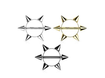 Украшение для груди шипы